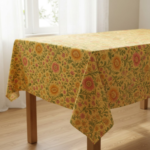 Polyester Cotton Floral Print <b>Table</b> <b>Cloth</b> for Wedding Dining Restaurant Banquet and Party <b>Table</b> Decoration - Product Image 1