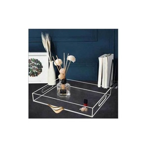 Venta Directa de Fábrica: Bandeja Rectangular Clásica de Acrílico para Tazas de Hotel/Club, Elegante Bandeja Individual de Acrílico para Alimentos y Artículos Diversos - Product Image 3