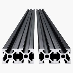 4 Pezzi Profilo in Alluminio Estruso ad Alta Resistenza 47,2mm (1200mm) con Scanalatura a T 2020 Standard Europeo Anodizzato per LED - Product Image 6