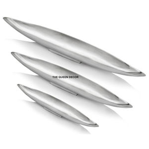 Fabricant de poignées design de luxe à bas prix, lot de 2 plateaux carrés en métal de qualité supérieure plaqués or - Product Image 4