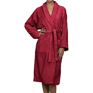Unisex Luxury Spa Hotel <b>Bath</b> Robe Premium Quality Terry 100% Cotton Custom Logo Design Front Pockets Machine-Washable Night Wear - Product Image 6