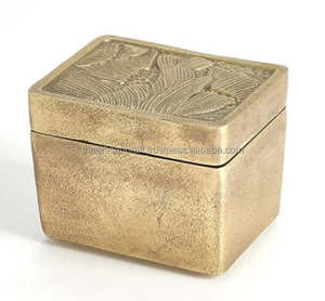 vintage brass <b>box</b> antique storage container ornate <b>keepsake</b> holder jewelry case by ARTISAN CRAFT - Product Image 3