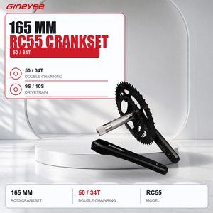 Pédalier de vélo de route 50/34T, 165mm, en alliage d'aluminium, axe de 24mm, double chaîne 110 BCD, 9/10 vitesses RC55 - Product Image 4