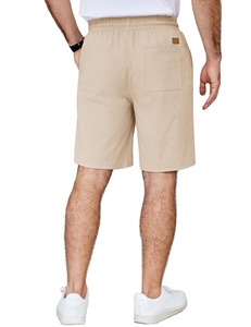 Short léger et respirant en coton pour homme, taille élastique, décontracté, pour la plage, le sport, la course à pied et le quotidien – Vêtement de mode - Product Image 1