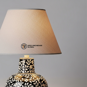 Modern Bone Inlay <b>Table</b> <b>Lantern</b> Aesthetic Floral Inlay Ginger Jar Light High-End Handicraft Decorative Accent <b>Lamp</b> with Custom - Product Image 2