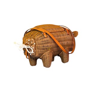 Wholesale Creative Rattan Storage <b>Basket</b> Novelty Pegasus Unicorn Shaped Decorative Woven <b>Basket</b> for Fashion and Home Decor - Product Image 4