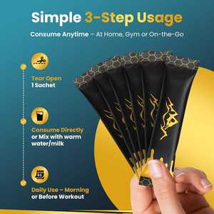 Palitos de Miel Energéticos de Shilajit Puro del Himalaya con Miel Orgánica Naturalmente Más Dulce y Sabrosa, Ayudan a la Recuperación Muscular y Aumentan la Fuerza - Product Image 4