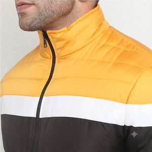 Chaqueta Acolchada Impermeable Unisex con Capucha, Cuello Alto, Cierre de Cremallera, Resistente al Viento, Gruesa, Informal, para Invierno, OEM ODM - Product Image 4