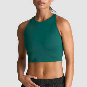 Nueva Camiseta de Yoga Transpirable para Mujer, Top Corto sin Mangas, de Alta Calidad, OEM, Ajustada, para Verano, Deportiva, para Correr - Product Image 6