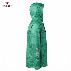 Sudadera con Capucha de Poliéster de Secado Rápido, Diseño Sublimado, Manga Larga, Protección Solar, Ligera, para Senderismo y Pesca al Aire Libre - Product Image 6