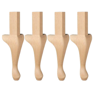 Patas de Muebles de Madera de Caucho Ecológicas Personalizadas, Patas Modernas para Sofá, Soporte Resistente para Apartamento, Casa de Campo, Taller, Cama - Product Image 1