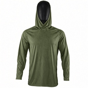 Sweat à capuche de pêche personnalisé pour hommes 100 % polyester, confort tout au long de la journée pour les pêcheurs de tournoi, sweat à capuche pour la navigation, protection solaire, vêtements de pêche actifs - Product Image 1