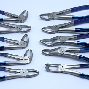 Juego de fórceps de extracción dental de 10 piezas Premium con certificado CE, mango de alto agarre recubierto de titanio, instrumentos quirúrgicos dentales manuales - Product Image 3