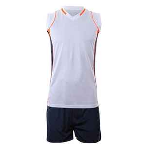 Ensemble d'uniformes de volley-ball 100 % polyester, tissu léger et respirant, option de logo personnalisé pour l'entraînement, les matchs, vêtements de sport d'équipe - Product Image 4