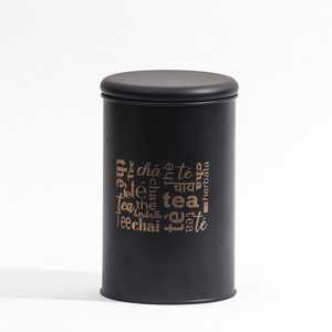 Matte Custom Empty Round Aluminum Tin <b>Canister</b> Coffee Storage Box Metal Food Can for <b>Tea</b> For Kitchen - Product Image 2