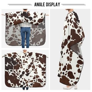 Hysaf Apparels Co Cape de Coiffure Professionnelle à Motif Vache 64x56 avec Fermeture à Clip Métallique Réglable pour Salon - Product Image 6