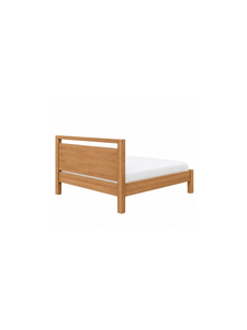 Base de Cama de Plataforma de Madera Maciza, Diseño Moderno y Minimalista, Acabado Natural, Muebles para Dormitorio de Hotel y Hogar - Product Image 5