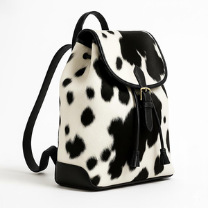 Sac à dos en cuir véritable de qualité supérieure, en cuir de vache, avec fermeture éclair, pour voyage, ordinateur portable, école, multifonction, grande capacité, 20-35L, unisexe, HNBP-0026 - Product Image 1