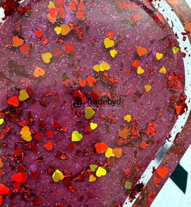 Plateau de service décoratif mobile de luxe moderne en résine, fait main, qualité supérieure, pour table à manger Tradebyd - Product Image 5