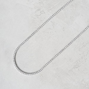 925 Sterling <b>Silver</b> Moissanite Tennis Chain Necklace Brilliant Cut Claw Set Link <b>Choker</b> Gold Plated for Wedding Party - Product Image 3