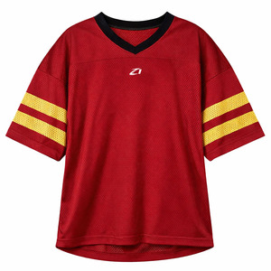 Uniformes de Fútbol Americano para Mujer, Sublimación Completa, Tallas de Mujer, Jersey Rojo y Amarillo, Camiseta Deportiva, Proveedor Mayorista - Product Image 5