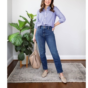 Women's Casual Simple High Waist Embroidered Skinny Jeans Breathable <b>Stretch</b> <b>Denim</b> Ankle-Length Pencil Pants for Summer Exported - Product Image 2