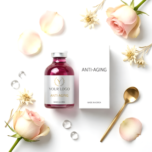 Suero Facial Coreano Antienvejecimiento en Ampolla de 50 ml, OEM, ODM, Marca Privada, PDRN, Vitamina EGF, Ácido Salicílico, Iluminador, Reafirmante - Product Image 1