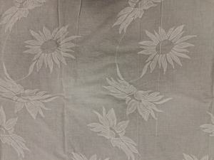 Hot selling White Cotton Embroidered <b>Fabric</b> Breathable Lightweight Large <b>Sunflower</b> Inspired Floral Motifs Women Dress Apparel - Product Image 2