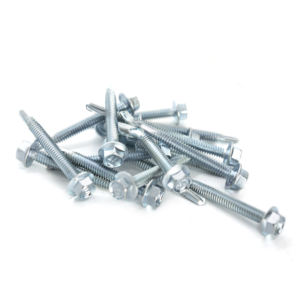 Vis autoperceuses à tête hexagonale de qualité supérieure (métriques/pouces) à filetage profond et grossier, zinguées, classe 8, robustes, résistantes à la corrosion - Product Image 4