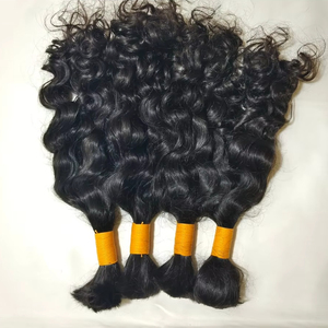 ผมแท้ธรรมชาติ เกรดเรมี่ จากวัดอินเดียใต้ แบบลอนธรรมชาติ น้ำหนัก 100 กรัม แบบเส้นเดียว ไม่หลุดร่วง สำหรับถักเปีย - Product Image 1