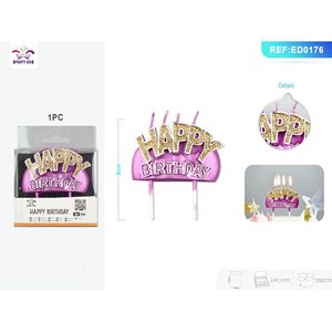 Lot de 20 bougies de gâteau d'anniversaire multilingues célébrations internationales fournitures de décoration de gâteau avec ensemble de langue - Product Image 5