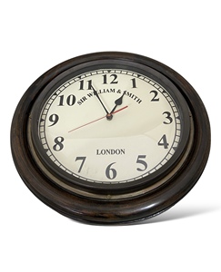Horloge murale vintage en bois et verre, décoration décorative pour la maison et le bureau, horloge classique, cadeau par Tajdaar Handicrafts - Product Image 3