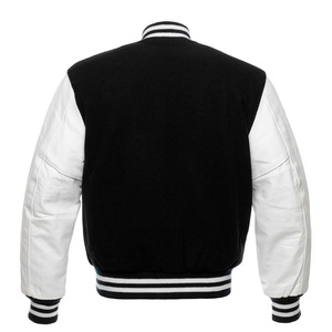Cheap Price Lightweight Pakistan Manufacturer <b>Men</b> Leather Sleeves Letterman <b>Jacket</b> Custom Printed Logo Factory Outlet - Product Image 6