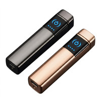 Briquet électronique à double arc rechargeable Serigs, coupe-vent, de qualité supérieure, pour fumer des cigarettes, luxueux et portable
