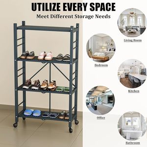 Estante Metálico Moderno de 4 Niveles, Estante de Almacenamiento Independiente para Cocina, Ahorro de Espacio - Product Image 6