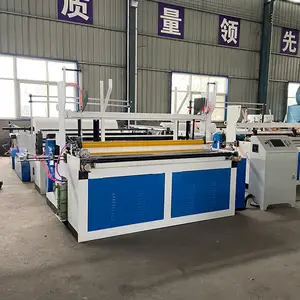 New Design Automatic Toilet Paper Roll Embossed Rewinding Machine Small Toilet Tissue Paper Making Machine