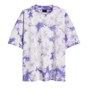 Camiseta Tie Dye de Algodón 100% de Buena Calidad para Hombre, Ajuste Holgado, Estampada, Venta al por Mayor, Camiseta Suave de Poliéster y Algodón con Hombros Caídos para Hombre - Product Image 2