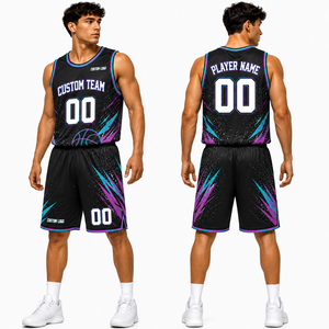 Uniforme de Baloncesto con Estampado Completo Personalizado, Conjunto de Camiseta y Pantalones Cortos para Equipo, Fabricante, Proveedor, Exportador, OEM - Product Image 5