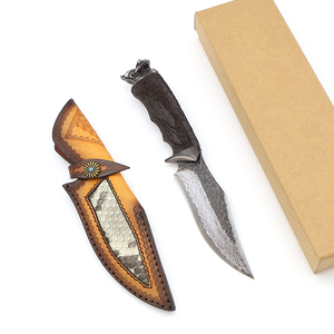 Couteau à lame fixe en acier Damas fait main, qualité industrielle, pointe tombante, personnalisable ODM/OEM, nouvelle arrivée, vente en gros de haute qualité - Product Image 2