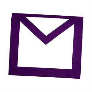 Member Council <b>Apron</b> Purple & <b>White</b> Grosgrain Simple & Elegant Custom Cryptic Council <b>Apron</b> With Comfortable Fitting - Product Image 1