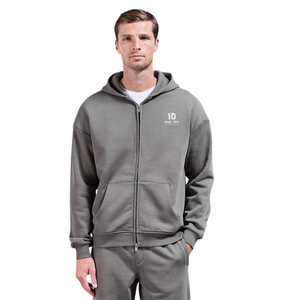 Sudadera con Capucha Ligera de Corte Holgado para Hombre, Sudadera Informal con Capucha y Cierre Completo, Manga Larga con Bolsillos Delanteros, Ropa Personalizada - Product Image 1