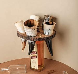 Juego de 5 vasos para beber para fiesta, taza de cuerno original con cuernos vikingos hechos a mano genuinos - Product Image 5