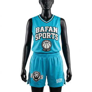 High Quality 150 GSM Lightweight <b>Mesh</b> Fabric Basketball Jersey Shorts <b>Set</b> Teal Custom Tackle Twill Logo Women's <b>Sets</b> - Product Image 1