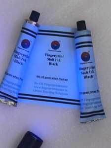 Encre noire pour empreintes digitales Fingerprint Master, tube de 45 grammes, pour usage criminalistique - Product Image 2