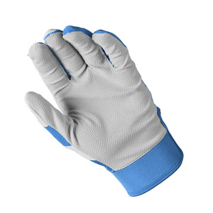 Guantes de Bateo Azules y Blancos, Transpirables, de Cuero Sintético, con Cierre de Gancho y Bucle Ambidextro, para Entrenamiento - Product Image 2