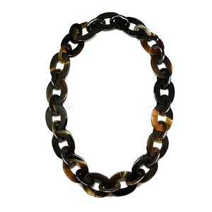 Superventas Unisex personalizado cuerno de búfalo cadenas enlace cadena boda fiesta compromiso aniversario regalo propósito collar - Product Image 1