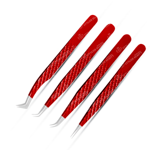 Pince à épiler en acier inoxydable pour extensions de cils, prise en main confortable, légère, pour artistes, idéale pour les peaux mortes, compatible OEM - Product Image 4