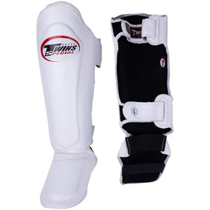 Protège-tibias jumeaux en cuir de vachette véritable de qualité supérieure, confortables et ajustables, prix de gros RTS - Product Image 2