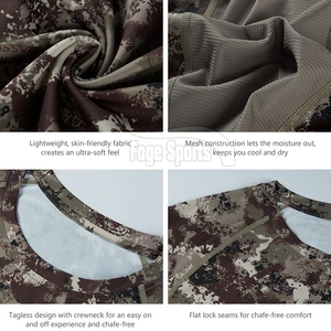 Camiseta de Caza para Hombre, Económica, Camuflaje, Ropa de Exterior, Tejido Transpirable, Suave, Resistente y Cómoda - Product Image 6