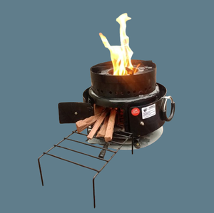 Modern Indoor Wood Burning Fire Pit Stove with Cold Rolled Steel Construction Durable & Eco-Friendly Heat Resistant Paint - Product Image 2
